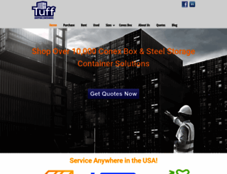 tuffshippingcontainers.com screenshot