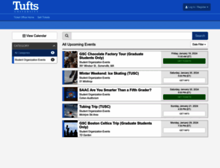 tuftstickets.universitytickets.com screenshot