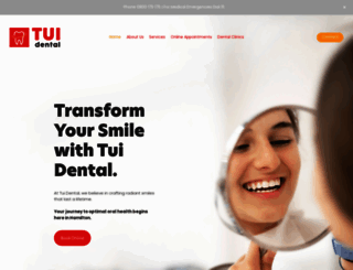 tuidental.co.nz screenshot