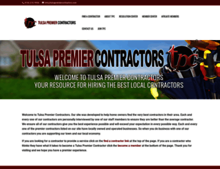 tulsapremiercontractors.com screenshot