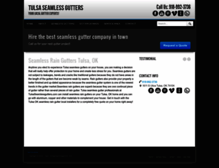 tulsaseamlessgutters.com screenshot