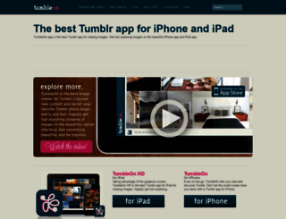 tumbleonapp.com screenshot