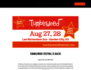 tumbleweedfestival.com screenshot