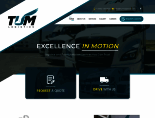 tumlogistics.com screenshot
