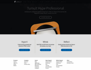 tumult.com screenshot