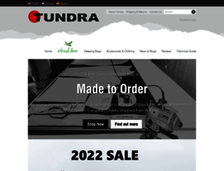 tundrasleepingbags.com screenshot