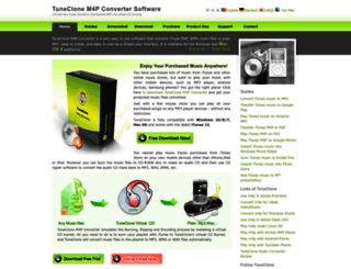 tuneclone.com screenshot