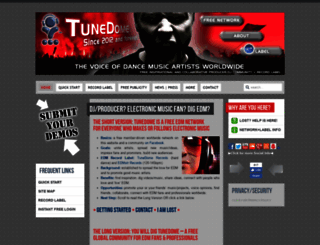 tunedome.com screenshot