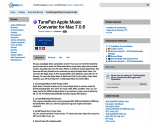 tunefab-apple-music-converter-for-mac.updatestar.com screenshot