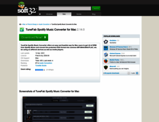 tunefab-spotify-music-converter-for-mac.soft32.com screenshot
