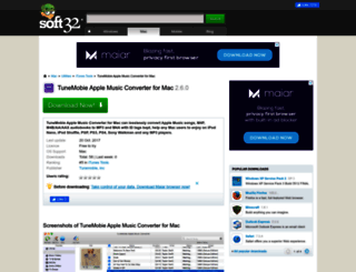tunemobie-apple-music-converter-for-mac.soft32.com screenshot