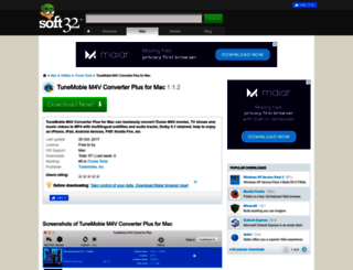 tunemobie-m4v-converter-plus-for-mac.soft32.com screenshot