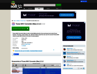 tunes-m4v-converter-mac-232.soft32.com screenshot