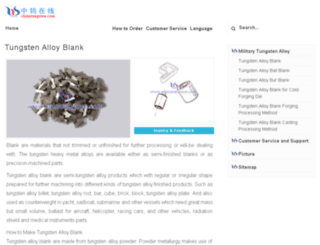 tungsten-alloy-blank.com screenshot