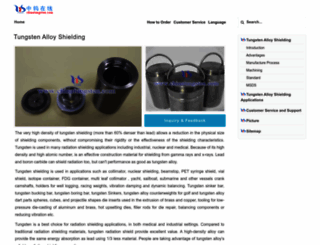 tungsten-alloy-shielding.com screenshot