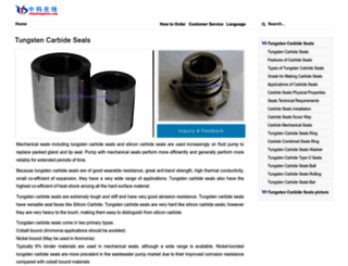 tungsten-carbide-seals.com screenshot