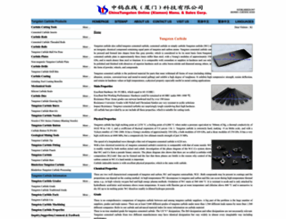 tungsten-carbide.com.cn screenshot
