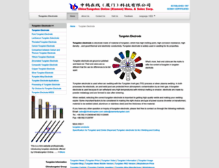 tungsten-electrode.net screenshot