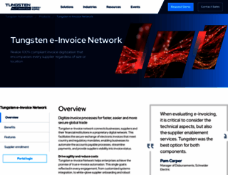 tungsten-network.com screenshot