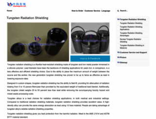 tungsten-radiation-shielding.com screenshot