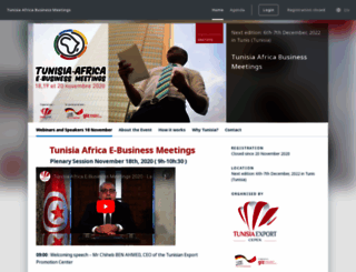 tunisia-africa-meetings-2020.b2match.io screenshot