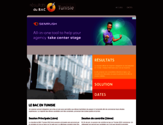 tunisie.resultats-bac.info screenshot