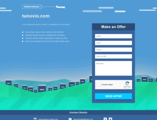 tunovio.com screenshot