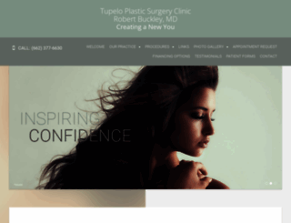 tupelocosmeticsurgery.com screenshot