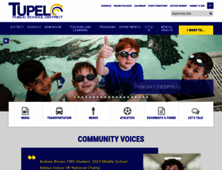 tupeloschools.com screenshot