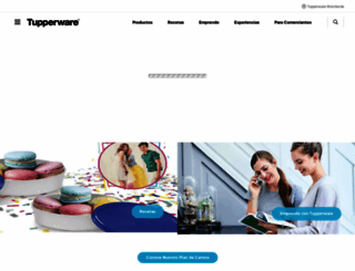tupperware.com.ve screenshot