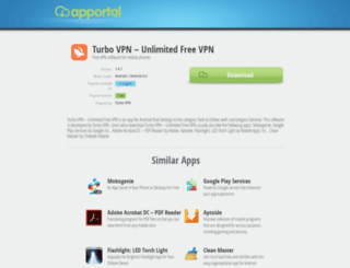 turbo-vpn-unlimited-free-vpn.apportal.co screenshot