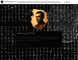 turingarchive.org screenshot