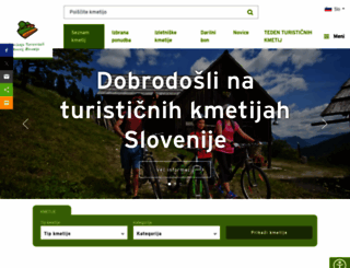 turisticnekmetije.si screenshot