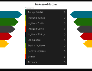 turkcesozluk.com screenshot