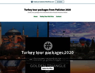 turkeytourpackages2020.wordpress.com screenshot