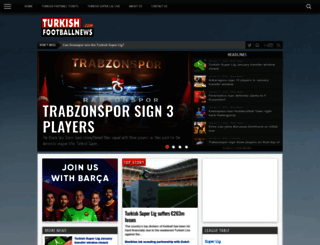 turkishfootballnews.com screenshot