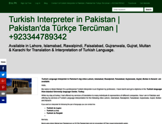 turkishinterpreters.enic.pk screenshot