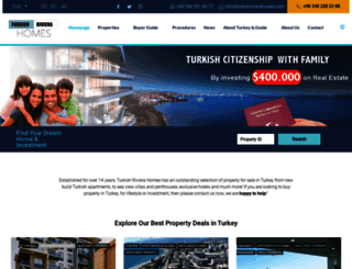 turkishrivierahomes.com screenshot