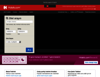 turkiye.hotels.com screenshot