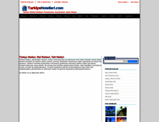 turkiyehotelleri.com screenshot