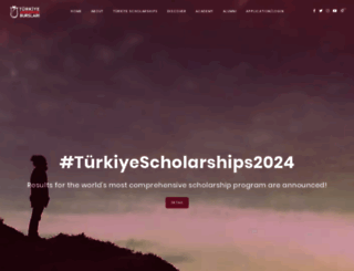 turkiyescholarships.gov.tr screenshot