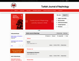 turkjnephrol.org screenshot