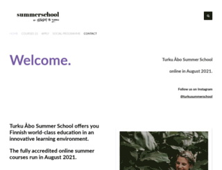 turkusummerschool.turkuamk.fi screenshot