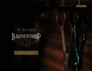 turnagebarbershop.com screenshot