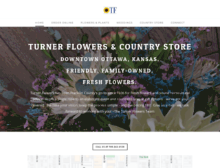 turnerflowers.com screenshot
