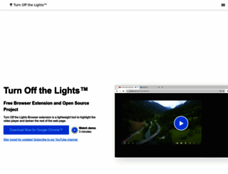 turnoffthelights.com screenshot