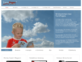 turnpages.de screenshot