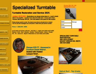 turntablerestorations.com screenshot