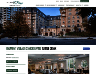 turtlecreek.belmontvillage.com screenshot