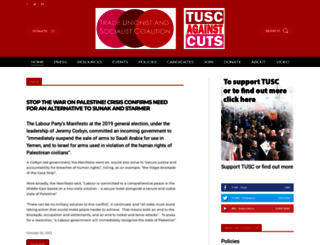 tusc.org.uk screenshot